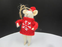 Christmas mouse with Red jumper and hat